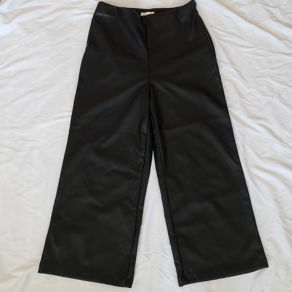 Nordstrom pleather culottes